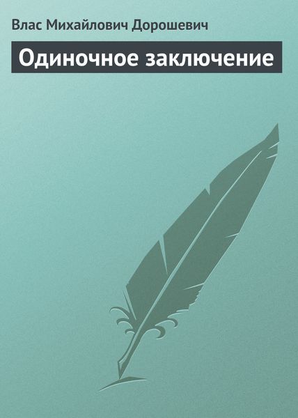 Обложка книги  «Одиночное заключение»