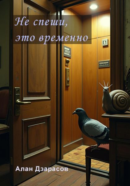 Обложка книги  «Не спеши, это временно. Сборник рассказов»