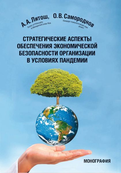Обложка книги  «Стратегические аспекты обеспечения экономической безопасности организации в условиях пандемии»