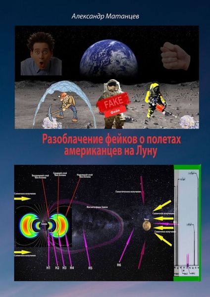 Обложка книги «Разоблачение фейков о полетах американцев на Луну»