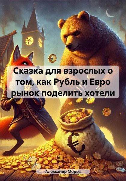 Обложка книги  «Сказка для взрослых о том, как Рубль и Евро рынок поделить хотели»