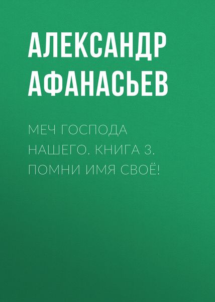 Обложка книги  «Меч Господа нашего. Книга 3. Помни имя своё!»