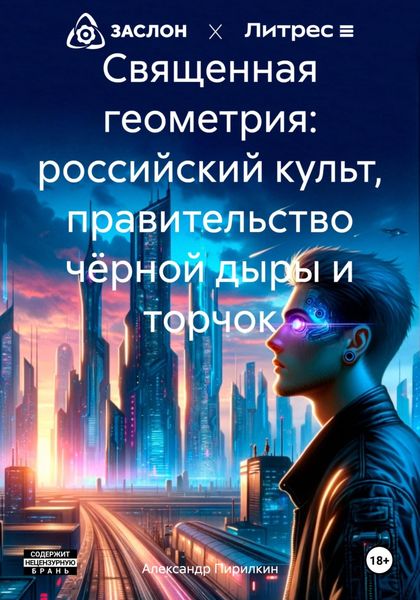 Обложка книги «Священная геометрия: российский культ, правительство чёрной дыры и торчок»