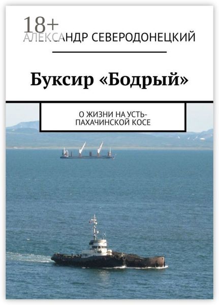 Обложка книги «Буксир «Бодрый». О жизни на Усть-Пахачинской косе»
