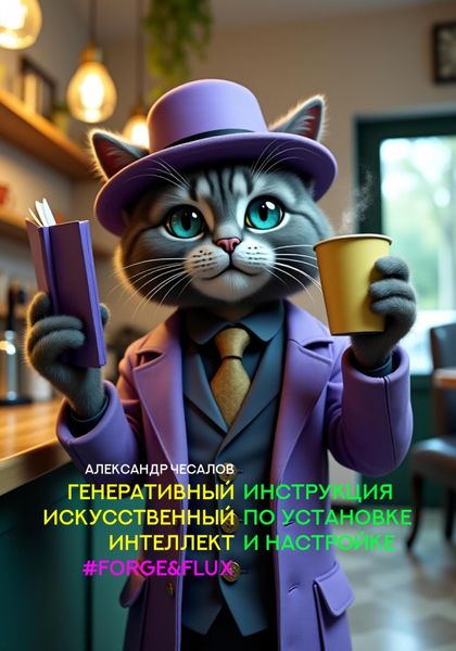 Обложка книги  «Генеративный искусственный интеллект #Forge&flux. Инструкция по установке и настройке»