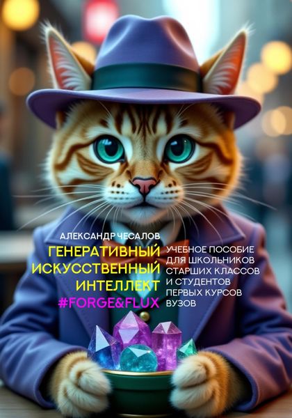 Обложка книги  «Генеративный искусственный интеллект #Forge&flux. Учебное пособие для школьников старших классов и студентов первых курсов вузов»