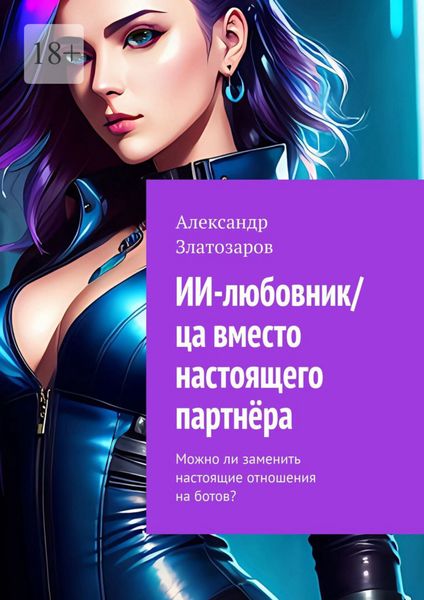 Обложка книги  «ИИ-любовник/ца вместо настоящего партнёра. Можно ли заменить настоящие отношения на ботов?»