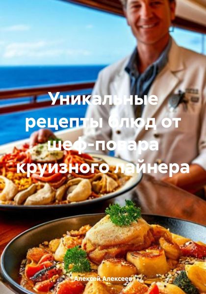 Обложка книги  «Уникальные рецепты блюд от шеф-повара круизного лайнера»