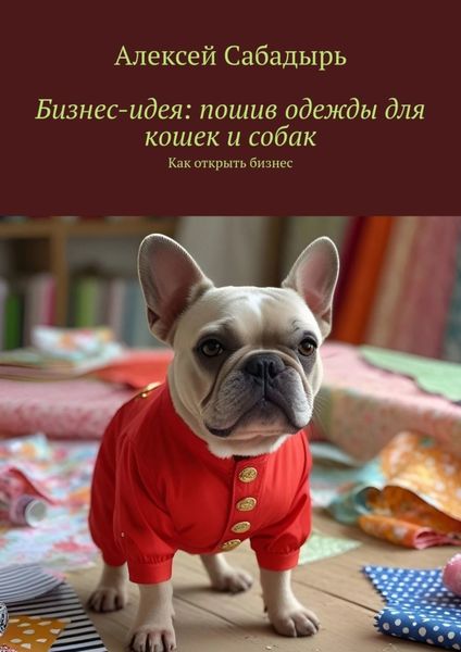 Обложка книги  «Бизнес-идея: пошив одежды для кошек и собак. Как открыть бизнес»