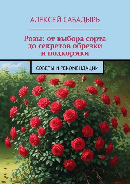 Обложка книги  «Розы: от выбора сорта до секретов обрезки и подкормки. Советы и рекомендации»