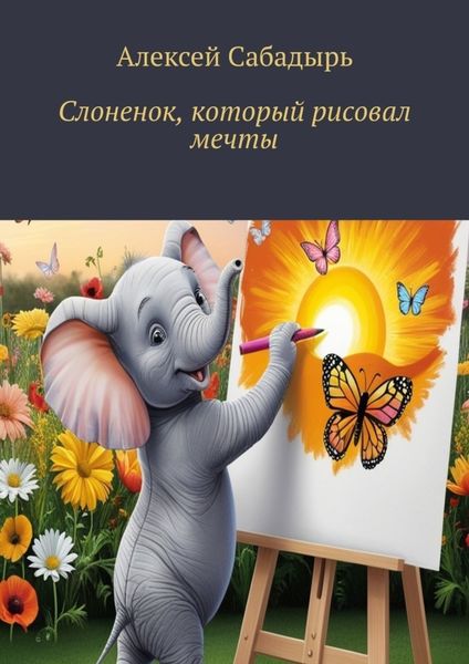 Обложка книги  «Слоненок, который рисовал мечты»