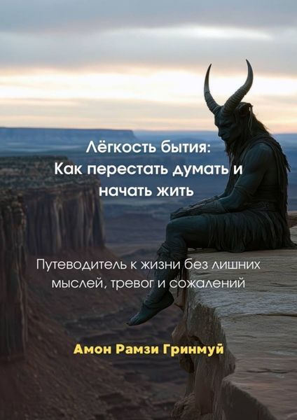 Обложка книги  «Лёгкость бытия: Как перестать думать и начать жить. Путеводитель к жизни без лишних мыслей, тревог и сожалений»