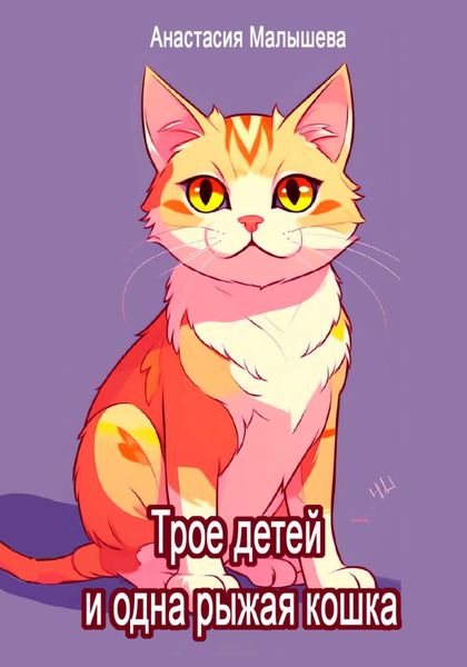 Обложка книги  «Трое детей и одна рыжая кошка»