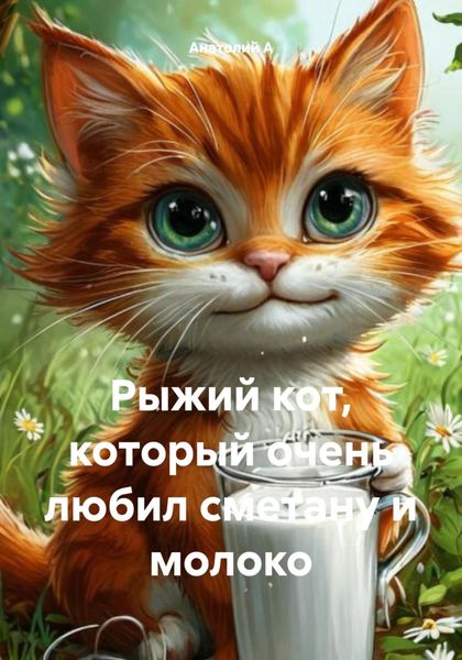 Обложка книги  «Рыжий кот, который очень любил сметану и молоко»