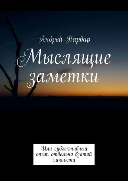 Обложка книги  «Мыслящие заметки. Или субъективный опыт отдельно взятой личности»