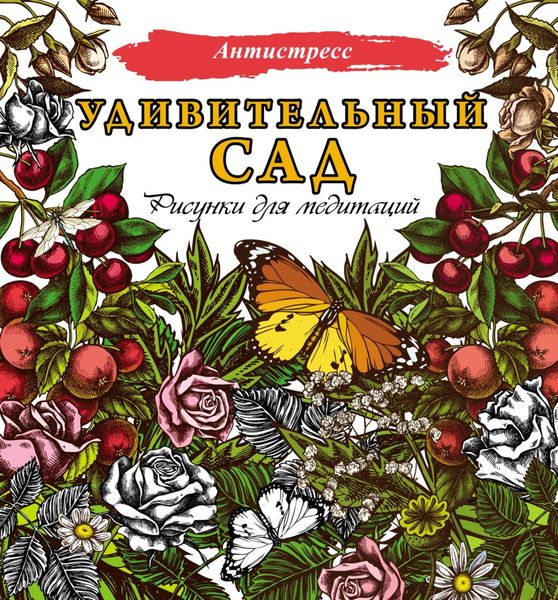 Обложка книги  «Удивительный сад. Рисунки для медитаций»