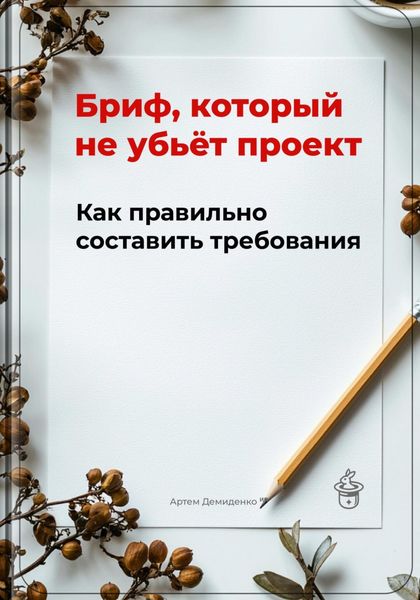 Обложка книги «Бриф, который не убьёт проект: Как правильно составить требования»