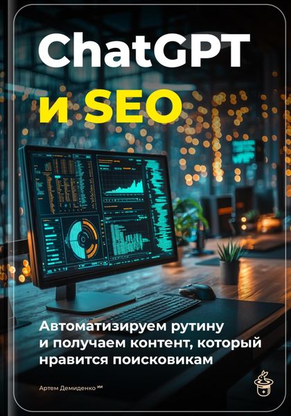 Обложка книги  «ChatGPT и SEO: автоматизируем рутину и получаем контент, который нравится поисковикам»