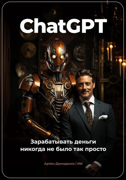 Обложка книги  «ChatGPT. Зарабатывать деньги никогда не было так просто»