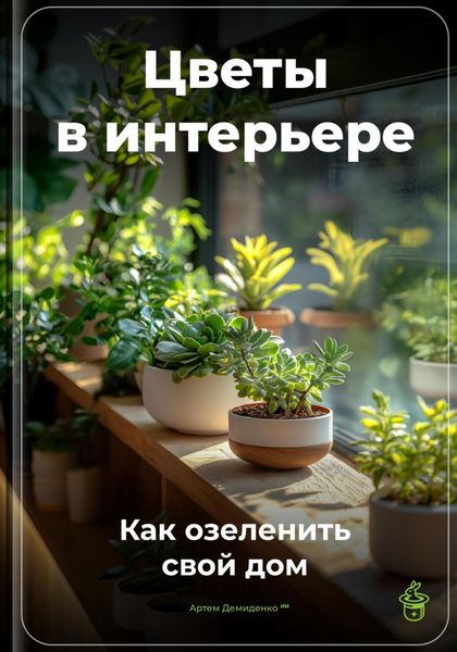 Обложка книги «Цветы в интерьере: Как озеленить свой дом»