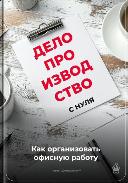 Обложка книги  «Делопроизводство с нуля: Как организовать офисную работу»