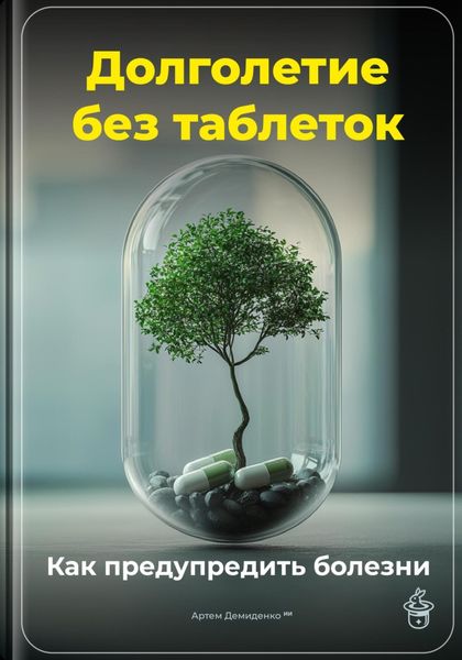 Обложка книги  «Долголетие без таблеток: Как предупредить болезни»