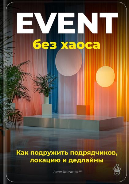 Обложка книги  «Event без хаоса: Как подружить подрядчиков, локацию и дедлайны»