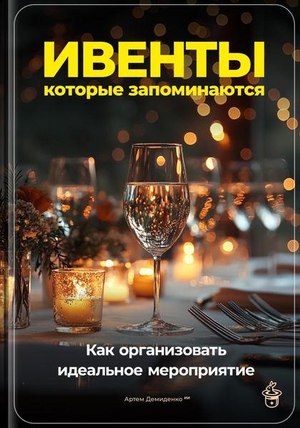 Обложка книги  «Ивенты, которые запоминаются: Как организовать идеальное мероприятие»