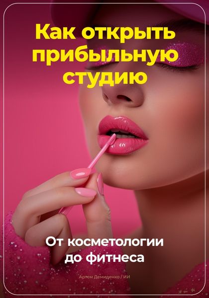 Обложка книги  «Как открыть прибыльную студию: от косметологии до фитнеса»
