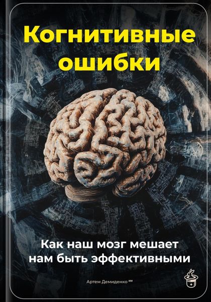 Обложка книги  «Когнитивные ошибки: Как наш мозг мешает нам быть эффективными»