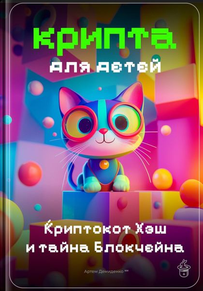 Обложка книги  «Крипта для детей: Криптокот Хэш и тайна Блокчейна»