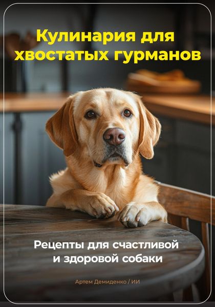 Обложка книги «Кулинария для хвостатых гурманов: Рецепты для счастливой и здоровой собаки»