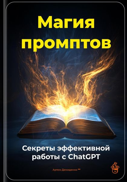 Обложка книги  «Магия промптов: Секреты эффективной работы с ChatGPT»