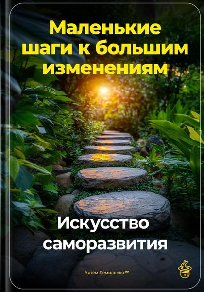 Обложка книги  «Маленькие шаги к большим изменениям: Искусство саморазвития»