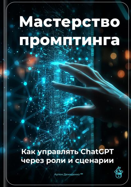 Обложка книги  «Мастерство промптинга: Как управлять ChatGPT через роли и сценарии»