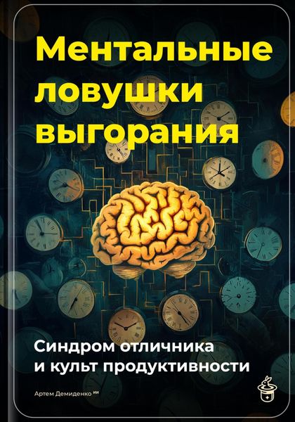 Обложка книги  «Ментальные ловушки выгорания: Синдром отличника и культ продуктивности»