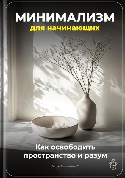 Обложка книги  «Минимализм для начинающих: Как освободить пространство и разум»