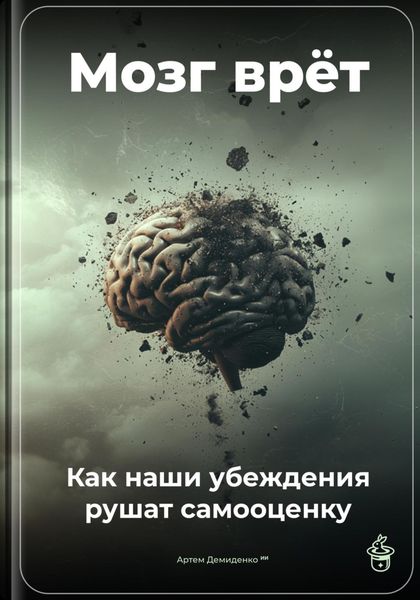 Обложка книги «Мозг врёт: Как наши убеждения рушат самооценку»