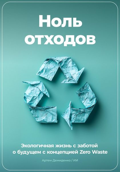 Обложка книги «Ноль отходов: Экологичная жизнь с заботой о будущем с концепцией Zero Waste»