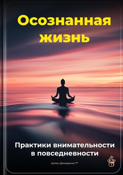 Обложка книги  «Осознанная жизнь: Практики внимательности в повседневности»