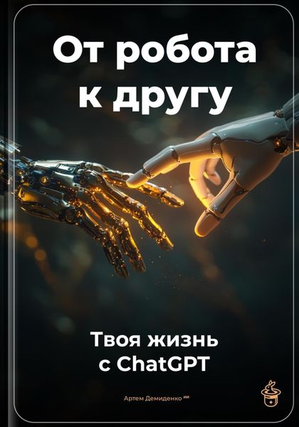 Обложка книги «От робота к другу: Твоя жизнь с ChatGPT»