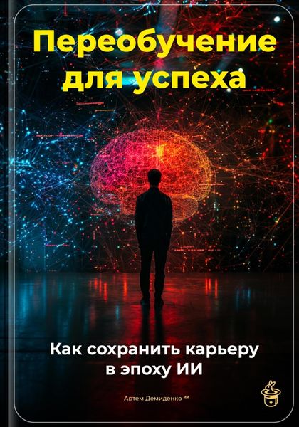 Обложка книги  «Переобучение для успеха: Как сохранить карьеру в эпоху ИИ»