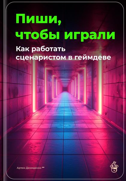 Обложка книги  «Пиши, чтобы играли: Как работать сценаристом в геймдеве»