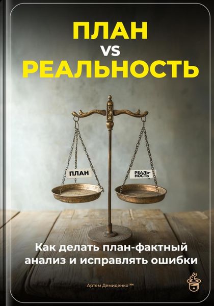 Обложка книги  «План vs Реальность: Как делать план-фактный анализ и исправлять ошибки»