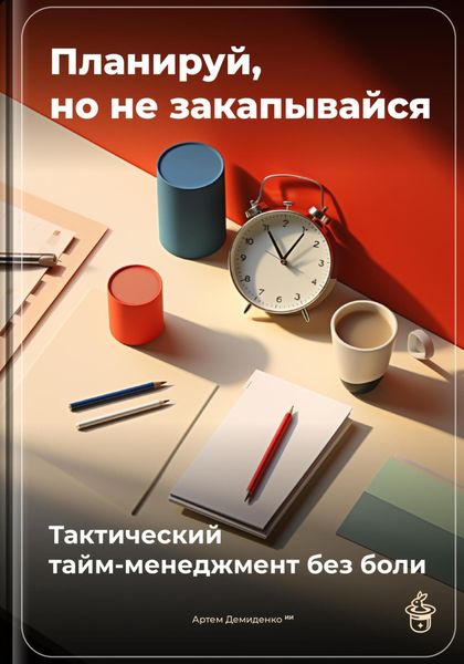 Обложка книги  «Планируй, но не закапывайся: Тактический тайм-менеджмент без боли»