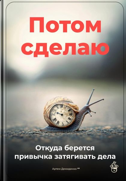 Обложка книги  «Потом сделаю: Откуда берется привычка затягивать дела»