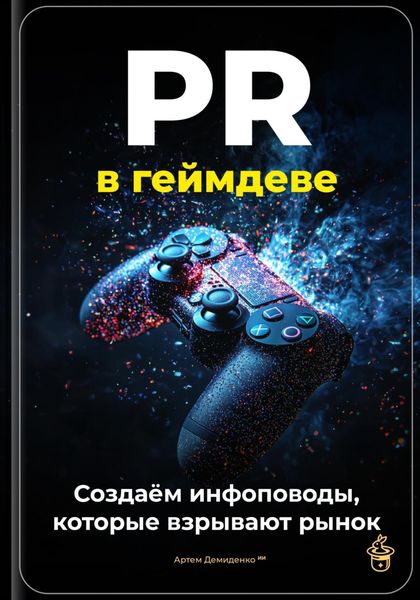 Обложка книги «PR в геймдеве: создаём инфоповоды, которые взрывают рынок»