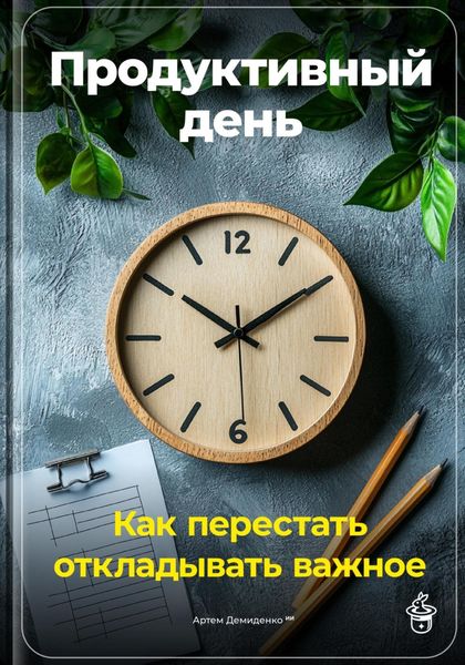 Обложка книги  «Продуктивный день: Как перестать откладывать важное»
