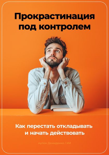 Обложка книги  «Прокрастинация под контролем: Как перестать откладывать и начать действовать»