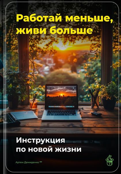 Обложка книги  «Работай меньше, живи больше: Инструкция по новой жизни»